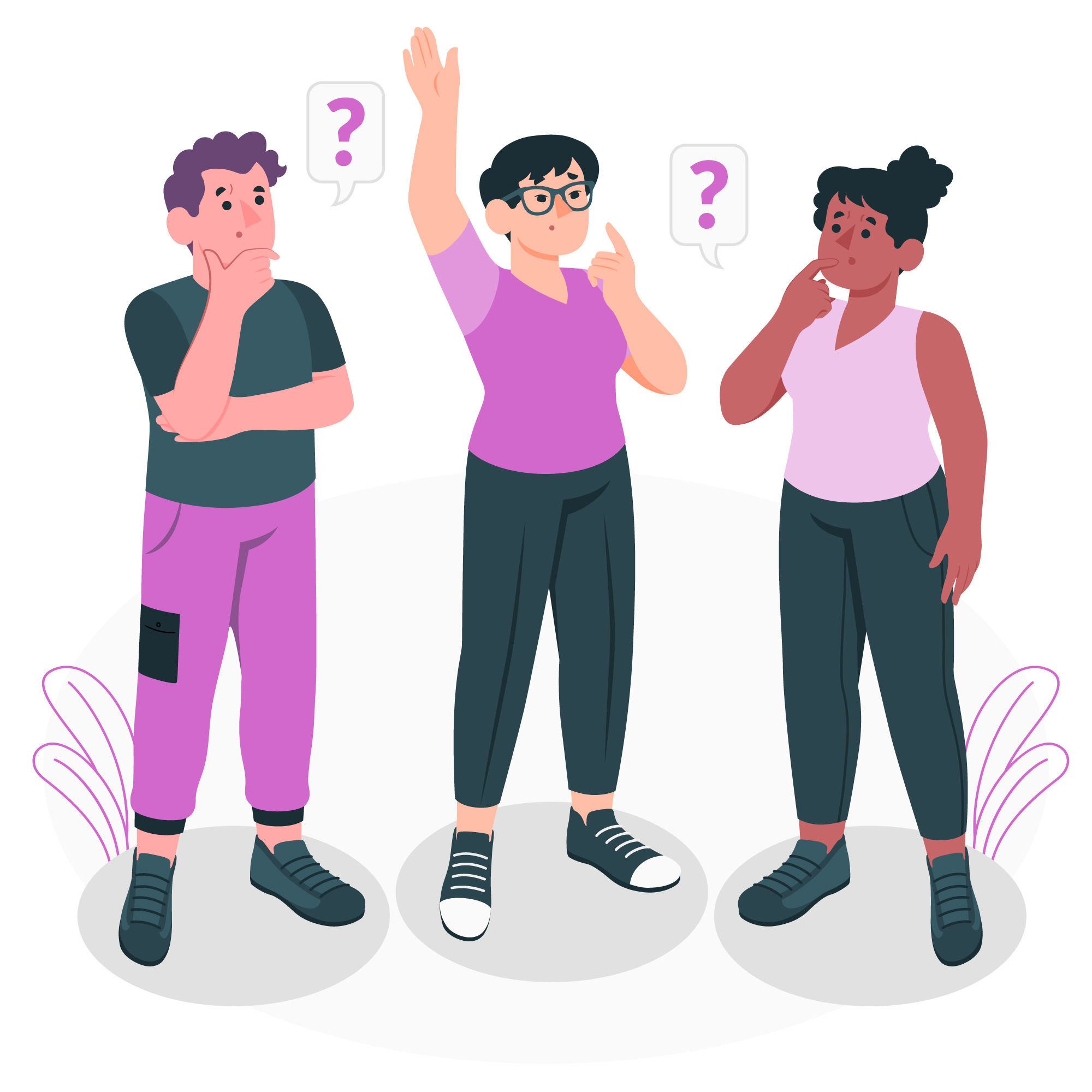 Illustration showing team discussing Retrieval-Augmented Generation (RAG)