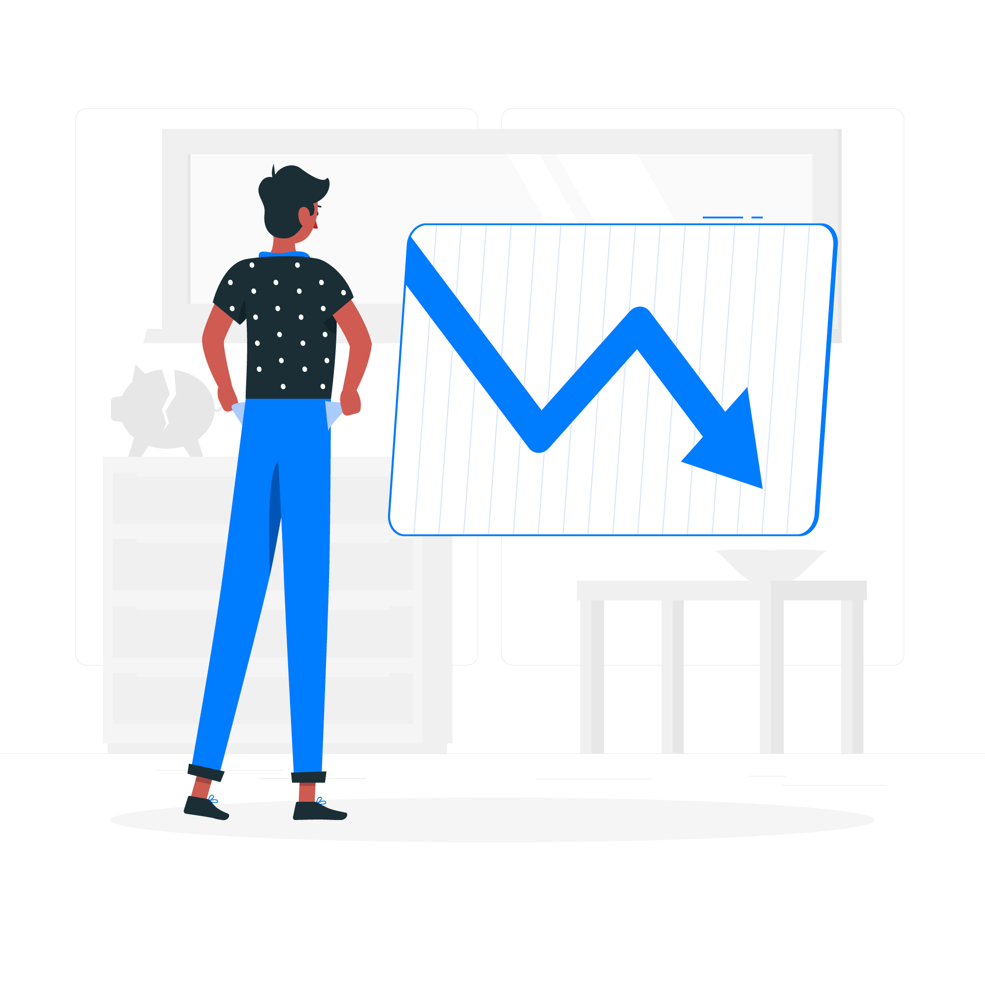 Developer explaining Change Failure Rate in DevOps with visual charts