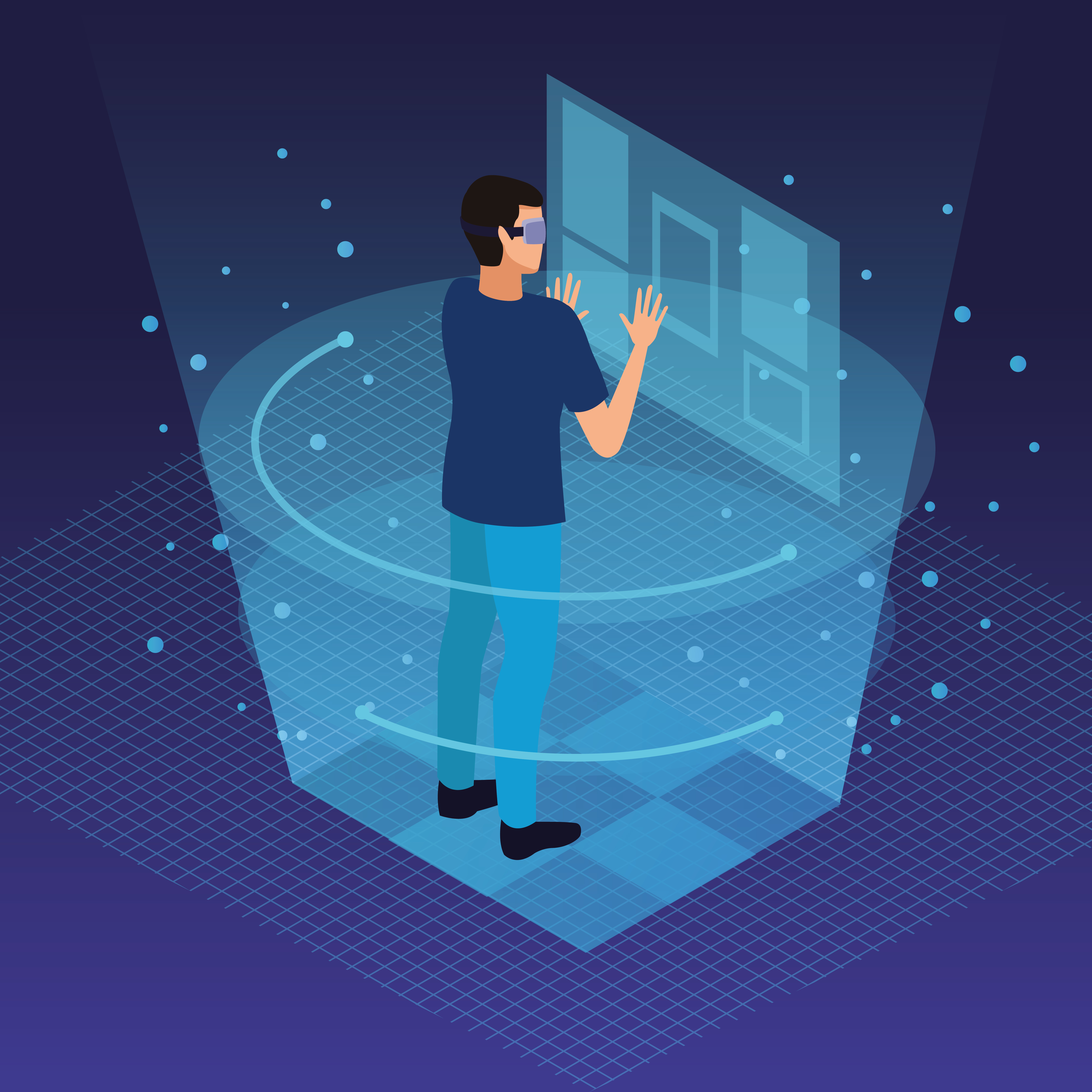Conceptual illustration of Python virtual environments