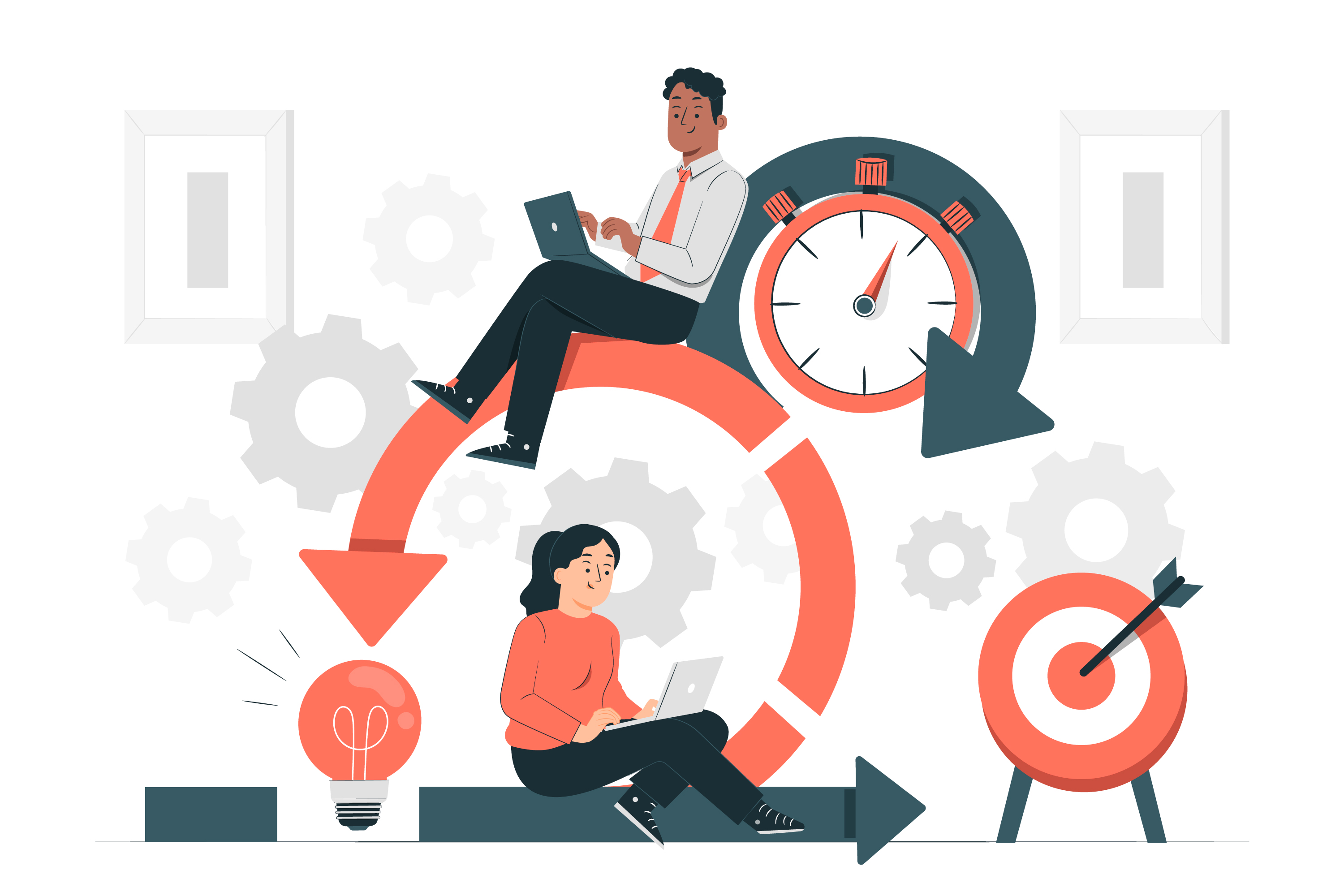 Illustration of Nginx improving website speed, scalability, and security