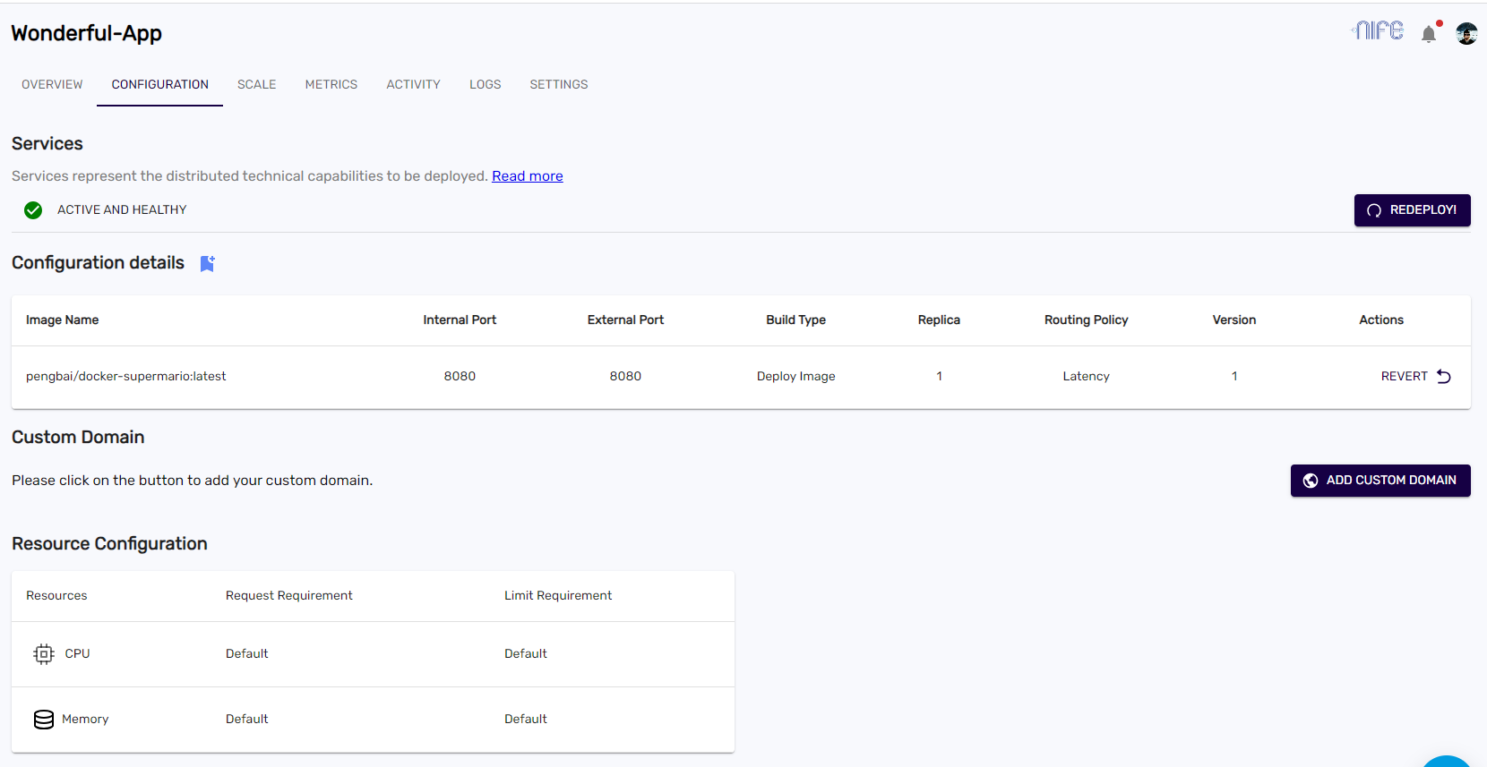 App Configuration